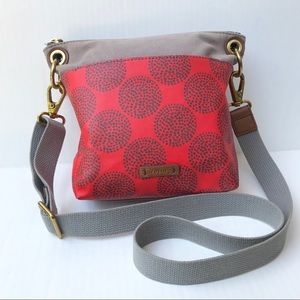 Fossil Crossbody Bag Orange/Gray - Leah